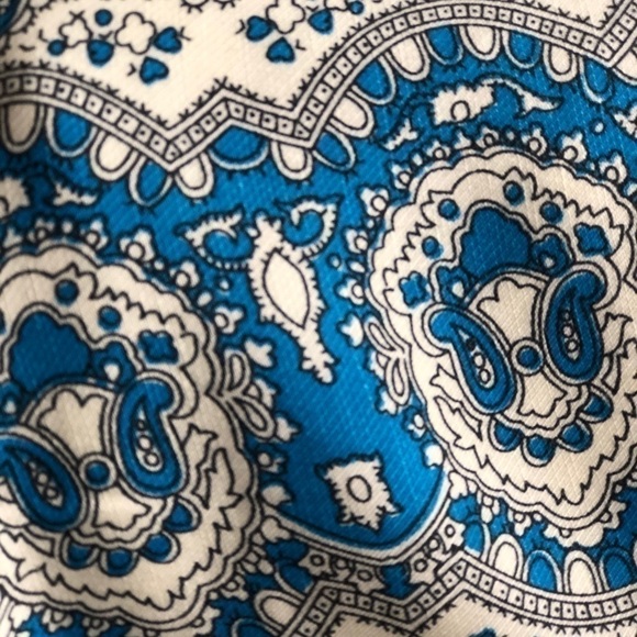 𝅺anthro Feather Bone Blue Talese Cropped Palazzos - Picture 10 of 12